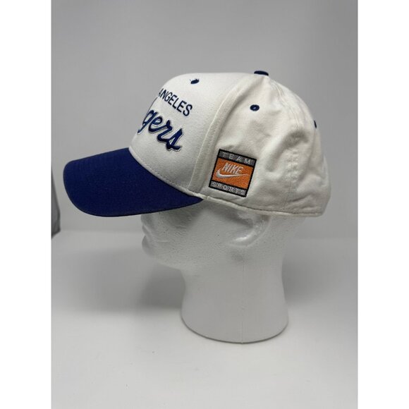 Nike Team Sports Los Angeles Dodgers Hat Cap Snap Back Mens MLB Baseball Script - Picture 2 of 6